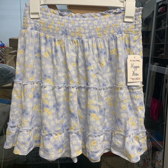 Hippie Rose Floral Skirt - Picture 1 of 3